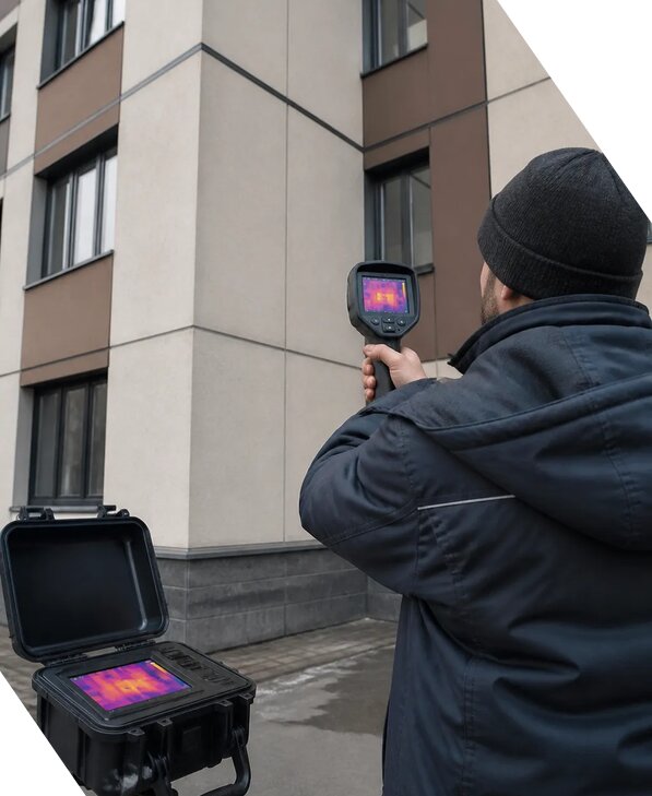 Тепловизионное обследование зданий и сооружений в Железнодорожном