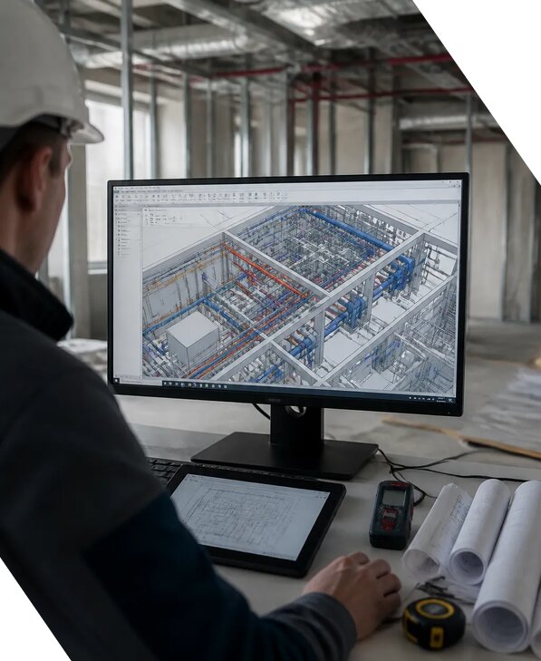 Создание BIM модели инженерных сетей для объектов в Железнодорожном